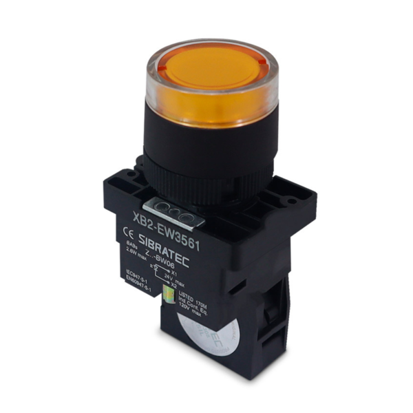 Botão De Impulso Iluminado | Plástico | Ew3561 | 220vca | Ama